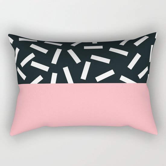 Memphis pattern 24 Rectangular Pillow