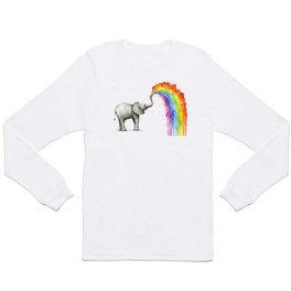 Rainbow Baby Elephant Long Sleeve T Shirt