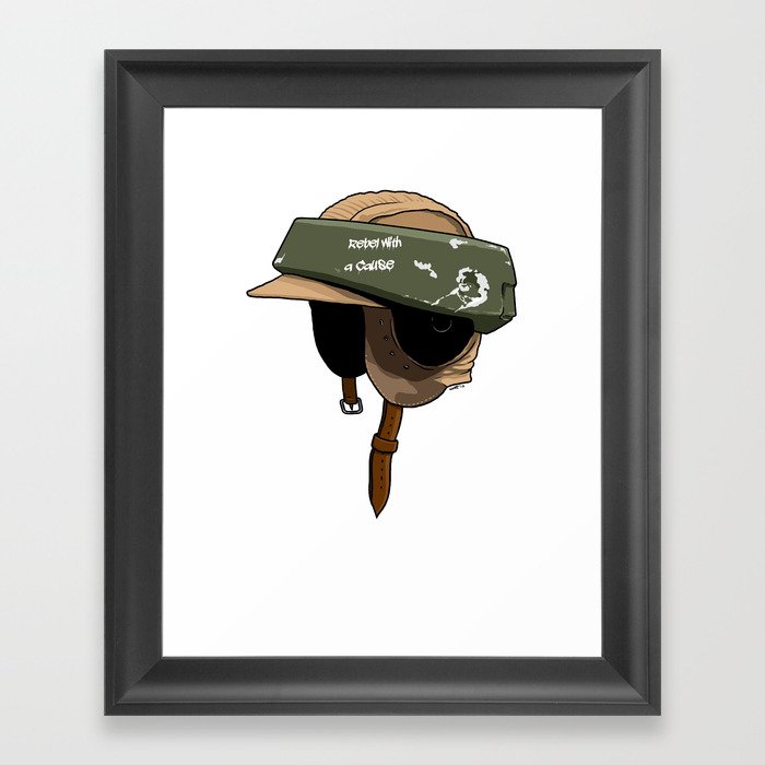 Rebel with a cause Framed Art Print
