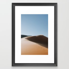 Golden Hour + Sand Dunes Framed Art Print