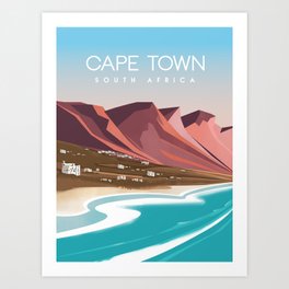 Cape town south africa poster Art Print