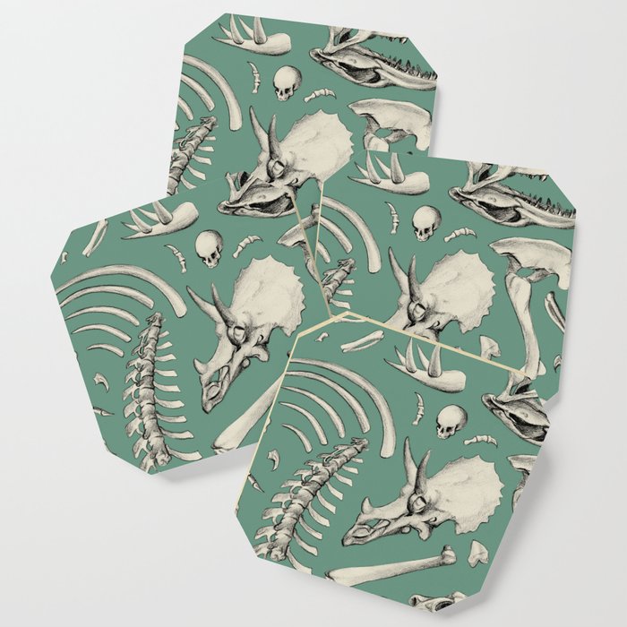 Dinosaur bones sage Coaster