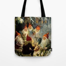 “Campfire Cooking” Tomten by Jenny Nystrom Tote Bag