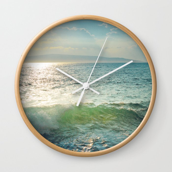 Pā'ako Beach Iridescence Wall Clock