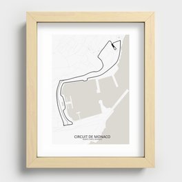 Monaco Street Circuit -  Circuit De Monaco Recessed Framed Print
