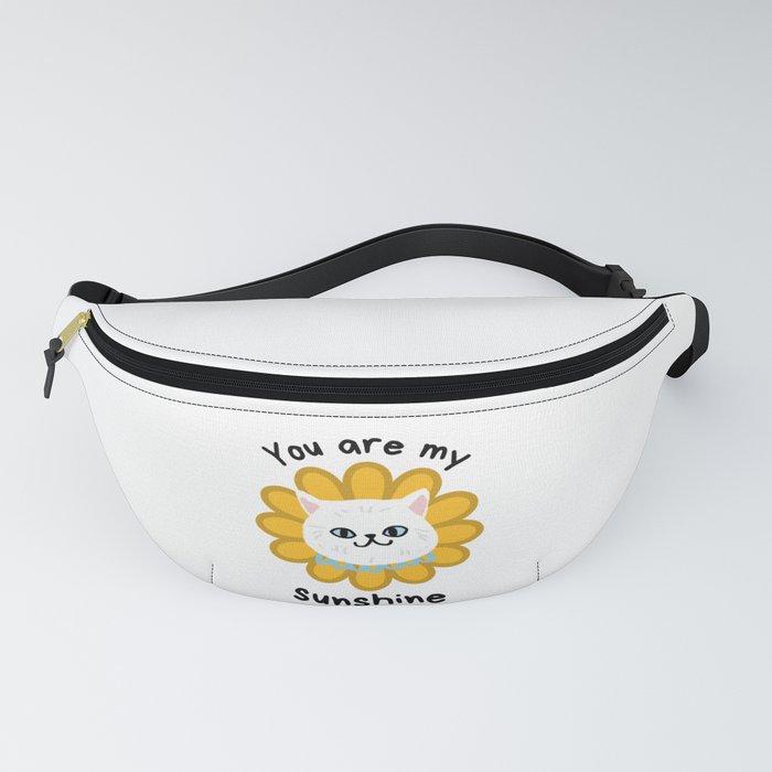 You are my sunshine Cat sunflower Fanny Pack