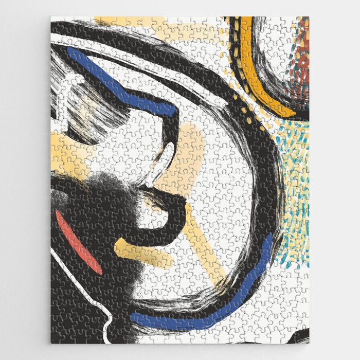Painterly abstract expressionism Jigsaw Puzzle