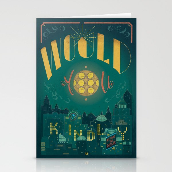 Would You Kindly (Bioshock) Stationery Cards