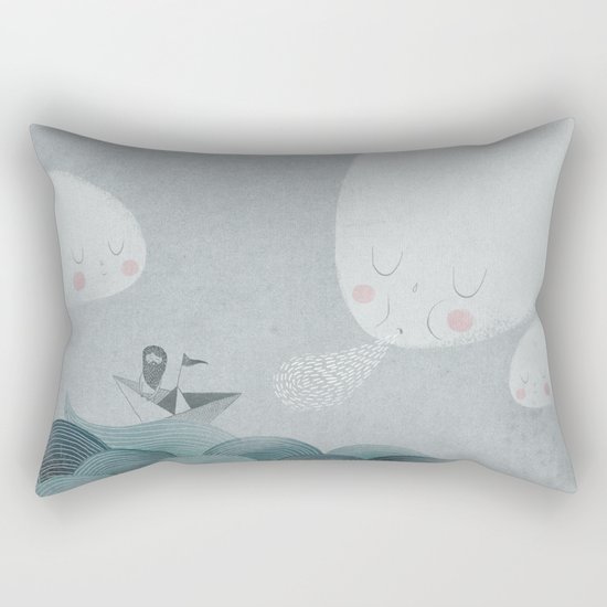 Blowing by the Wind Rectangular Pillow