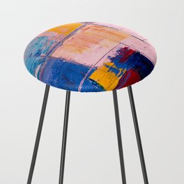 Color Patchwork Counter Stool
