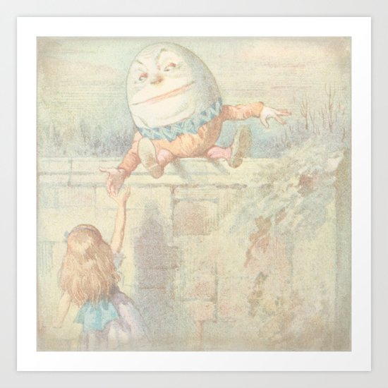 Vintage Humpty Dumpty Art Print