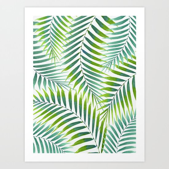Palm leaves VI Art Print