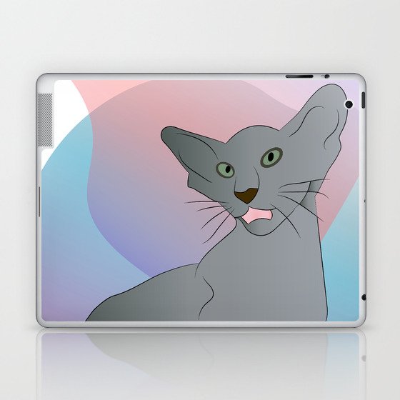 Oriental cat Laptop & iPad Skin