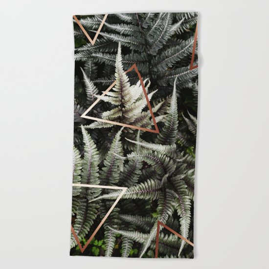 Fern + Copper #society6 #decor #buyart Beach Towel