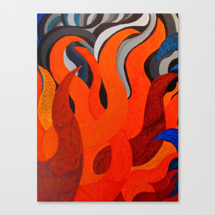 Battle of the Elements: Fire Canvas Print