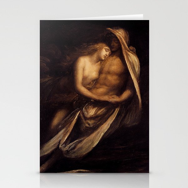 Paulo and Francesco by George Frederick Watts Stationery Cards