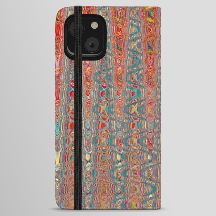 Surrealistic Zigzag Pattern  iPhone Wallet Case