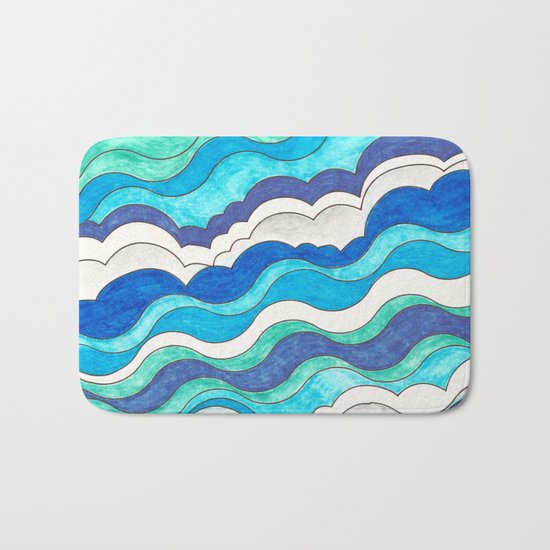 Make Waves II Bath Mat