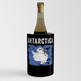 Antarctica Flag Vintage - Antarctic Flag Wine Chiller