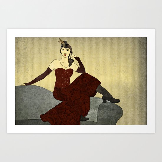 Steampunk Chic Art Print