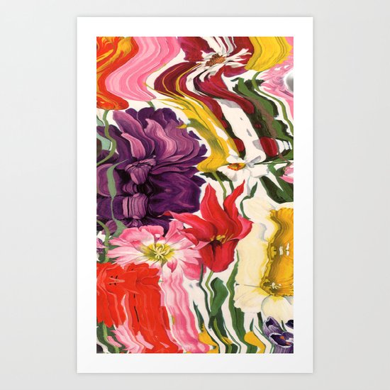 Aka, kiiro, murasaki Art Print