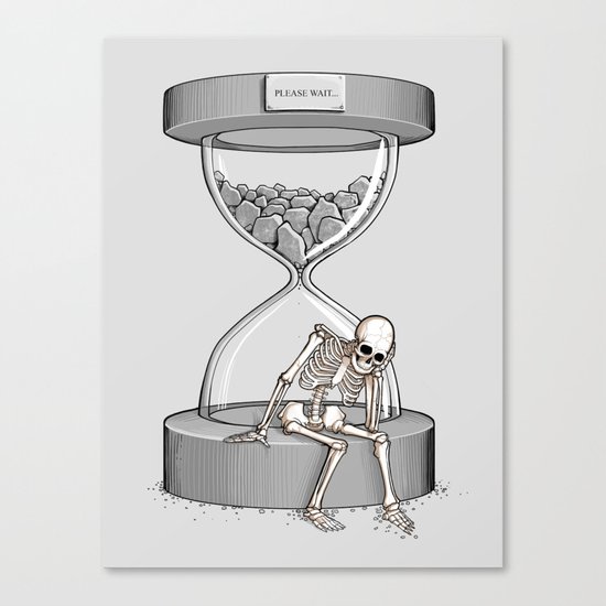 Please wait Canvas Print