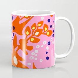 Pink home jungle: Organic shapes and flowers Coffee Mug