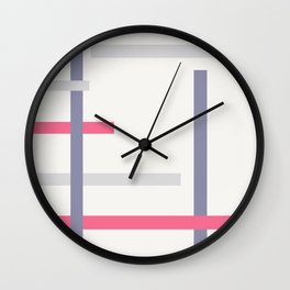 colored lines Wall Clock