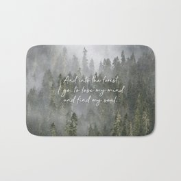 Into the Forest I Go Bath Mat
