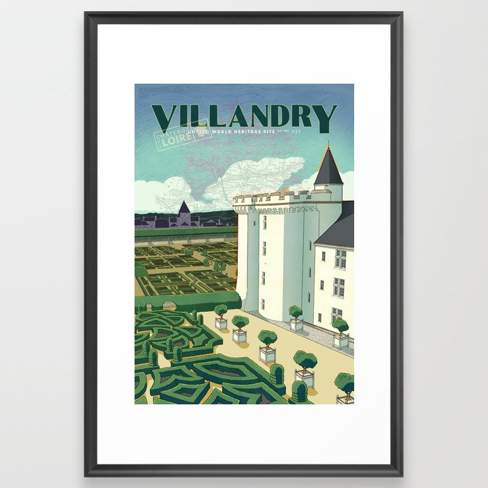 Château de Villandry Framed Art Print