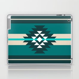 Aztec design in turquoise color Laptop Skin
