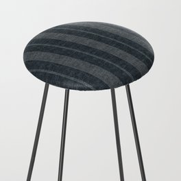 ivy stripes - blue gray Counter Stool