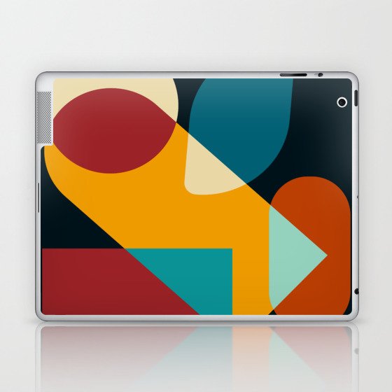 10 Abstract Geometric Shapes 211229 Laptop & iPad Skin