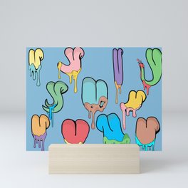 Dripping Tongues Mini Art Print