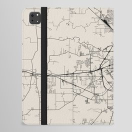 Shreveport USA - City Map - Aesthetic iPad Folio Case
