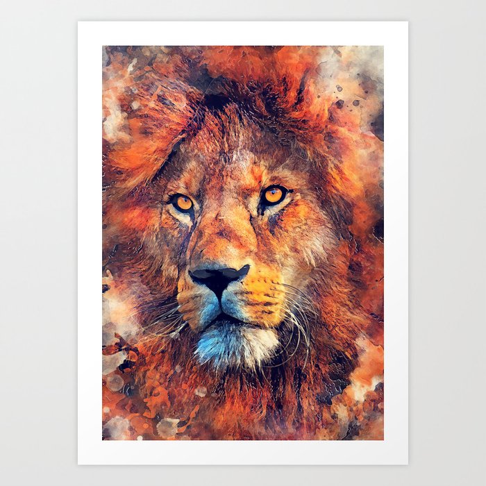 Lion Art Lion Animals Art Print By Jbjart