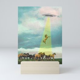 They too love horses (UFO) Mini Art Print