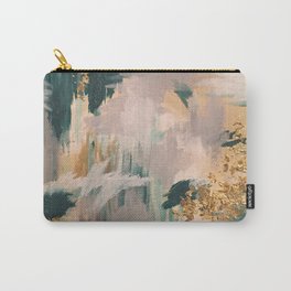 Teal and Gold Abstract- 24K Magic Carry-All Pouch