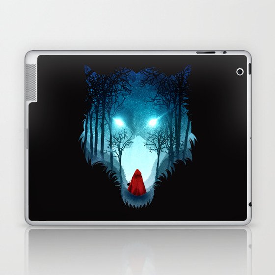 Big Bad Wolf (dark version) Laptop & iPad Skin