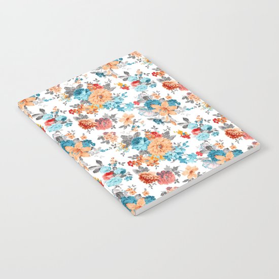 Seamless Floral Pattern Notebook
