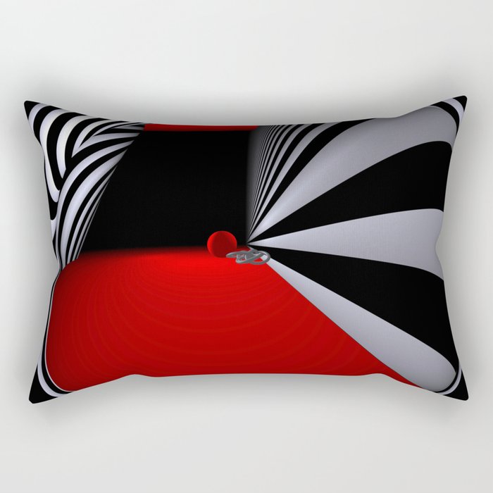 redwhiteblack -03- Rectangular Pillow