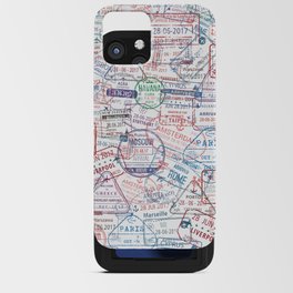 Passport Stamps iPhone Card Case