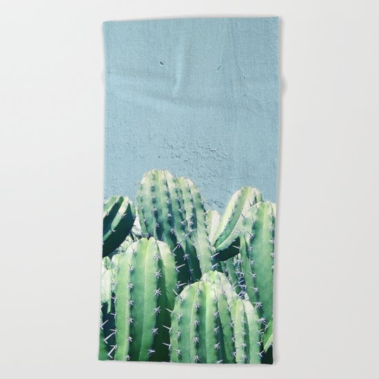 Cactus & Teal #society6 #decor #buyart Beach Towel