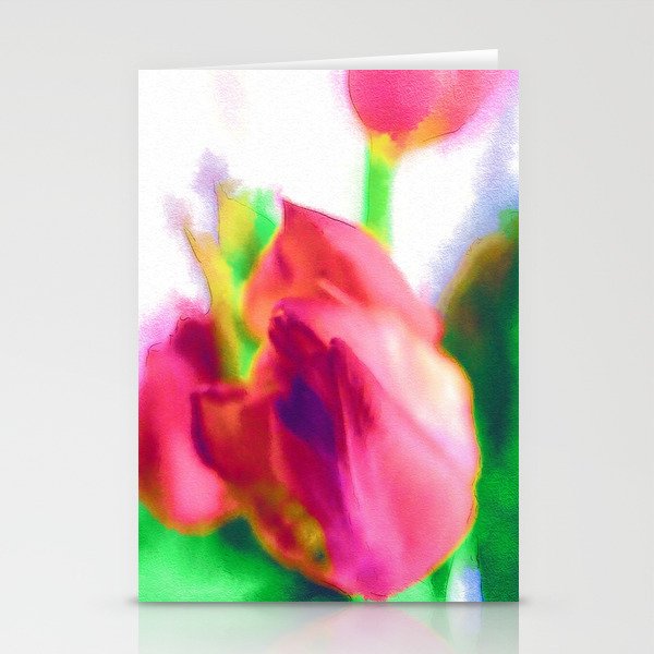 Harborough Tulips - Watercolour Paiting Stationery Cards