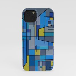 Blue and Yellow iPhone Case