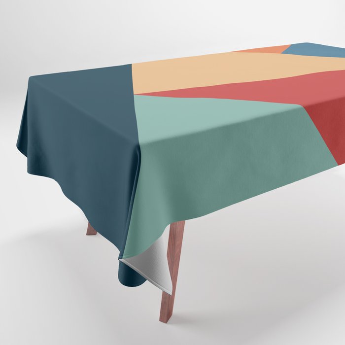 Colorful geometric shapes 5 Tablecloth