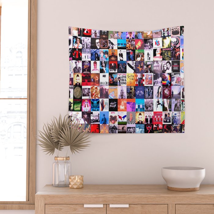 Music collage tapestry best sale