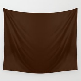 Raw Umber Brown  Wall Tapestry