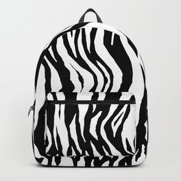 Black And White Trendy Faux Zebra Pattern Backpack | Fauxzebrapattern, Blackwhitepattern, Blackwhiteprint, Graphicdesign 