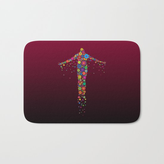 Oblation Flowers Bath Mat